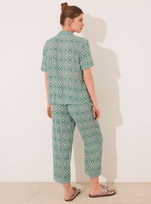 Imagen 2 del producto Pijama Camisero Capri Print Geométrico