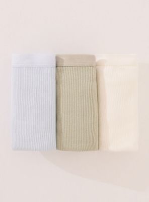 Imagen 2 del producto Pack 3 Colaless Algodón Canalé Color Neutro