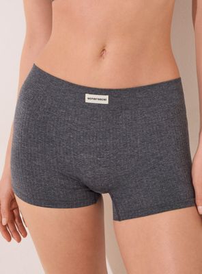 Culotte Canalé Seamless Liso Sólido