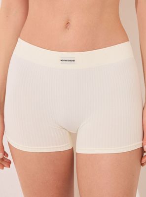 Culotte Canalé Seamless Blanco