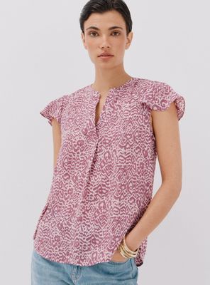 Blusa Manga Volante Holgada