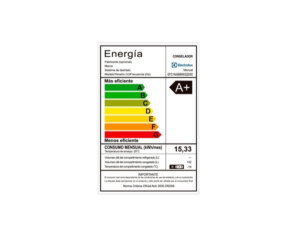 Freezer horizontal 142 litros EFC14A5MNW Electrolux-7