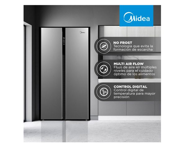 Side by Side no frost 527 litros MRSBS-5300 inox Midea-3