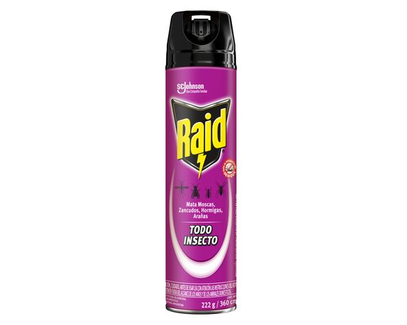 Insecticida aerosol 360cc todo insecto Raid-0