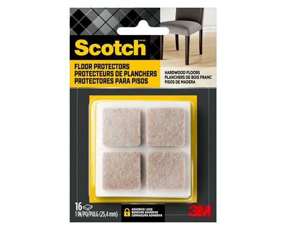 Protector de fieltro Cuadrado 16 unidades Scotch-0