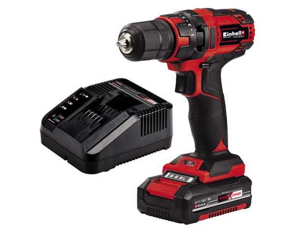 Taladro atornillador inalámbrico 18V 10mm TC-DC 18/35 Li + batería 1,5 Ah Einhell-0