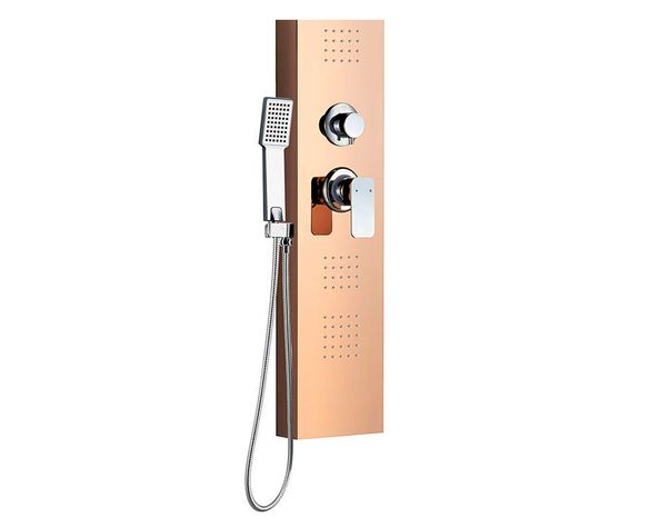 Columna ducha 150 cm 2 jets Rose gold Vessanti-3