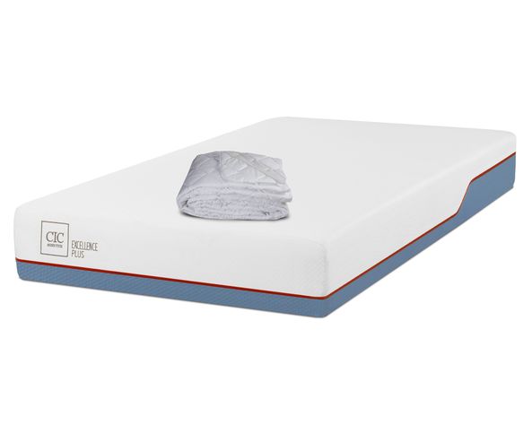 Colchón 1.5 plazas x 190 cm Excellence plus + cubrecolchón Cic-1