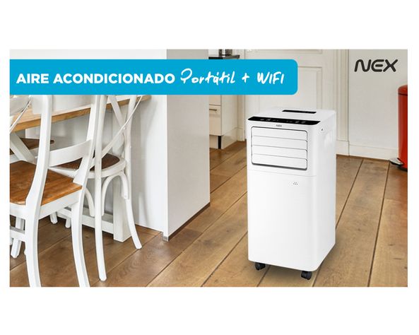 Aire acondicionado portátil 9000 BTU frío Nex-12