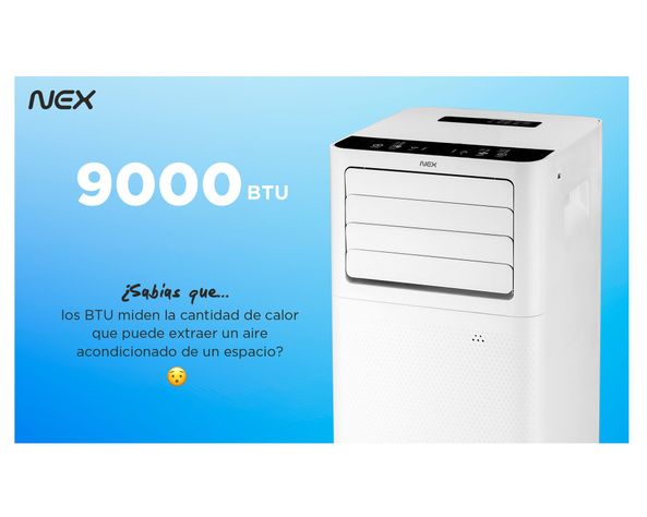 Aire acondicionado portátil 9000 BTU frío Nex-15