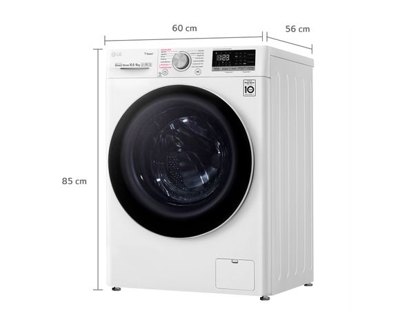 Lavadora secadora 10,5/6 kg WD10WVC4S6 blanco LG-11