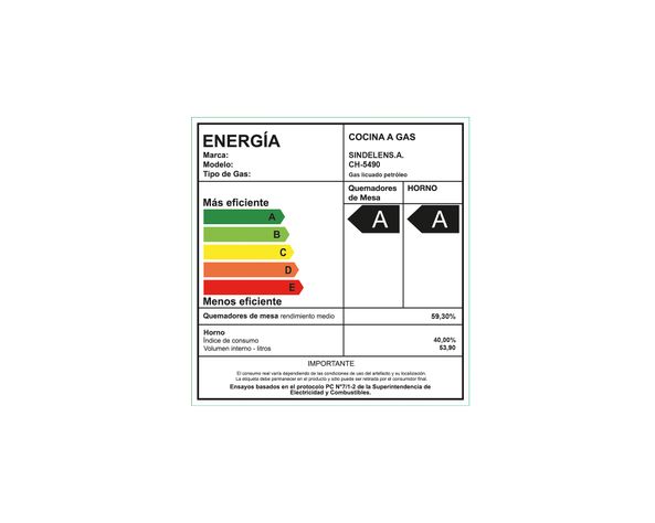 Cocina CH-5490NI 4 quemadores gas licuado-6