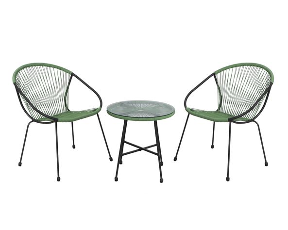 Set terraza 2 personas Silvestre verde Outzen-0