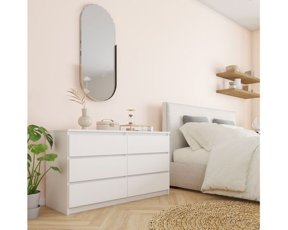 Cómoda nordica 6 cajones blanco Cic-2