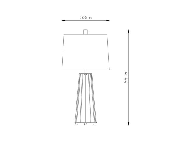 Lámpara mesa 1L E27 Artemisa-3
