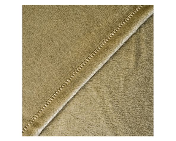 Frazada 2 plazas Flannel Olive-1