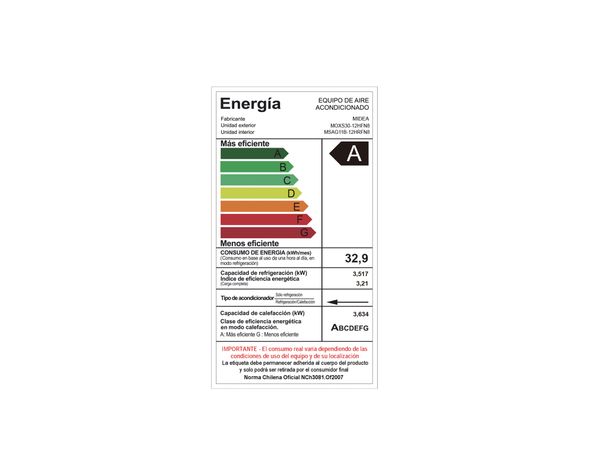 Aire acondicionado split inverter XTRA12K 12000 BTU frío/calor-8