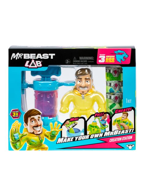 Figura de Acción Mr Beast Lab Set Creador de Héroes-0