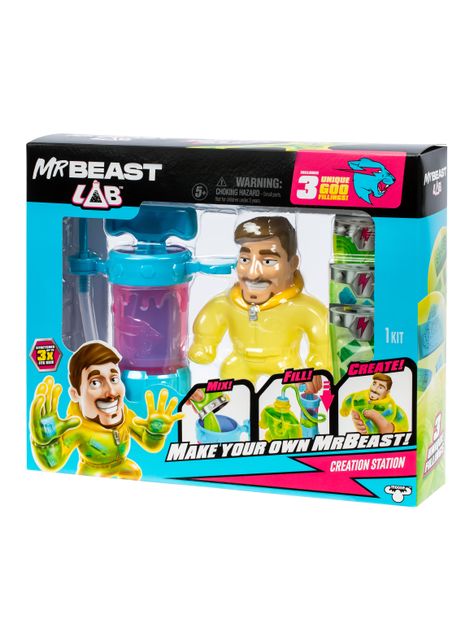 Figura de Acción Mr Beast Lab Set Creador de Héroes-1