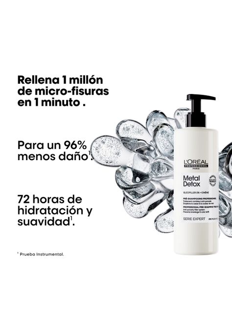 Set Profesional Anti-Quiebre Shampoo 300ml + Pre Shampoo 45ml + Máscara 75ml Metal Detox -1