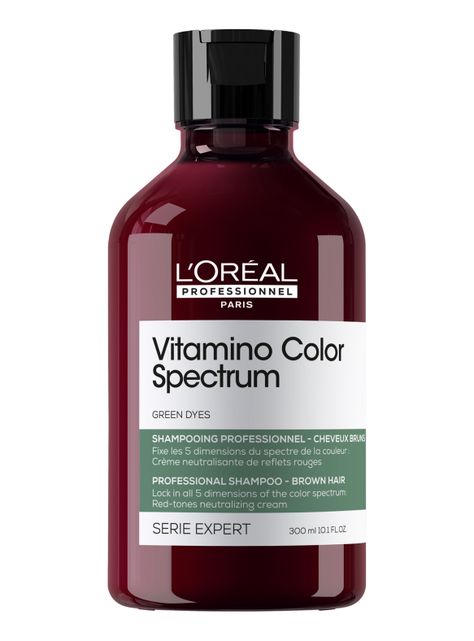 Shampoo Cuidado del Color  Matizador Verde Vitamino Color Spectrum 300ml -0