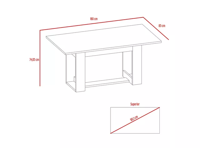 Mesa TuHome de Comedor Volterra 6 Personas-9