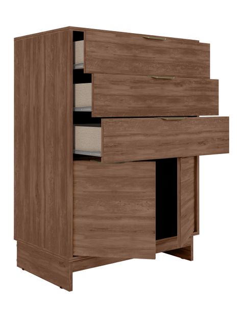 Cómoda 3 Cajones 2 Puertas-2