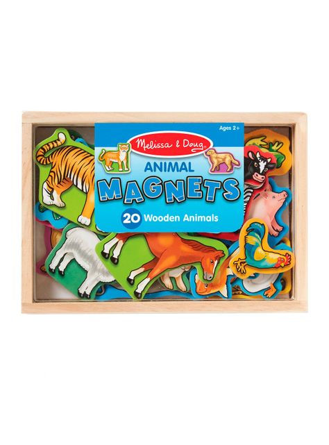 Juego de Animales Magnéticos de Madera-0