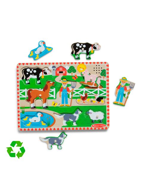Puzzle Encaje de Madera La Granja con Sonido-2