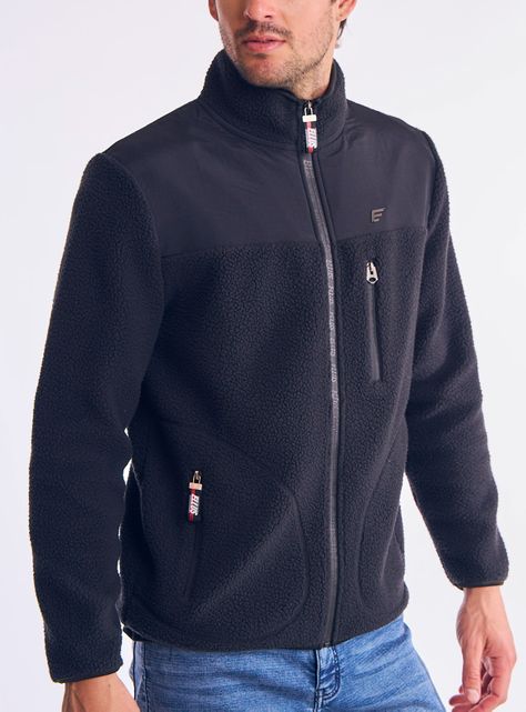 Polerón Sherpa Cuello Alto Fullzip-0