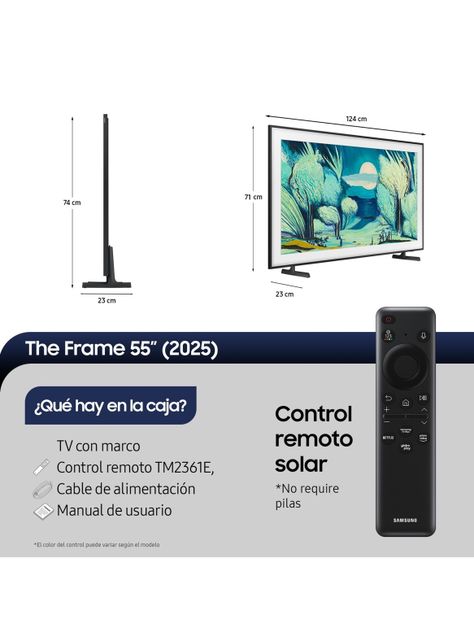 QLED Smart TV 55" The Frame 4K Art Mode Vision AI LS03F + Marco 2025-1