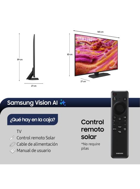 Neo QLED 65" 4K Vision AI Smart TV 2025 QN90F-1