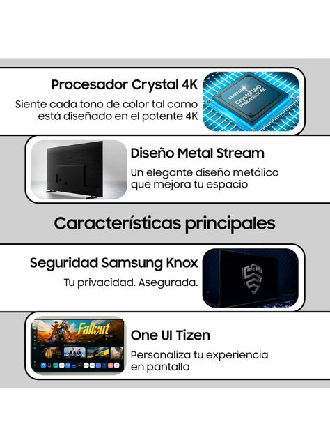 LED Smart TV 65" Crystal UHD 4K 2025 U8000F-4