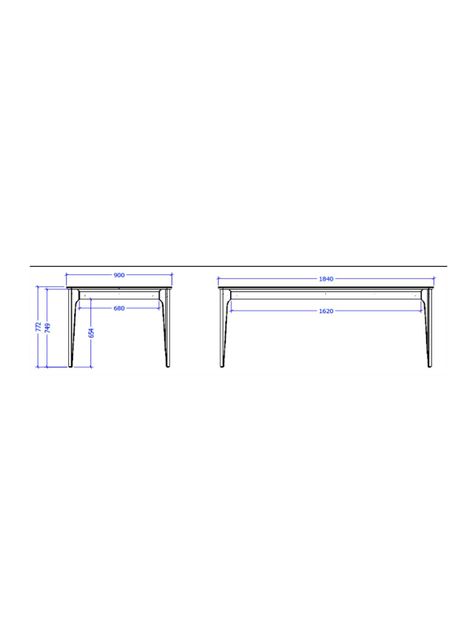 Comedor Addar 1.8 Off White-1