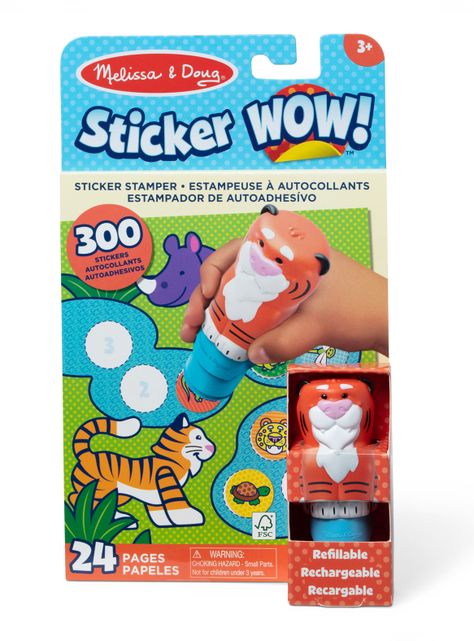 Estampador Wow con 300 Stickers Tigre-0
