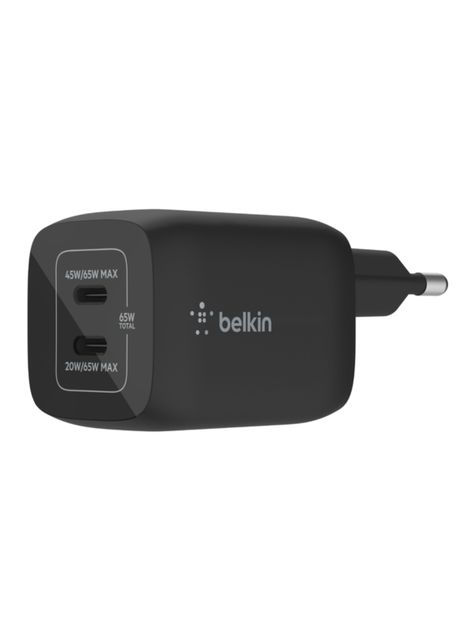 Cargador 65W Max 2x USB-C Negro-0