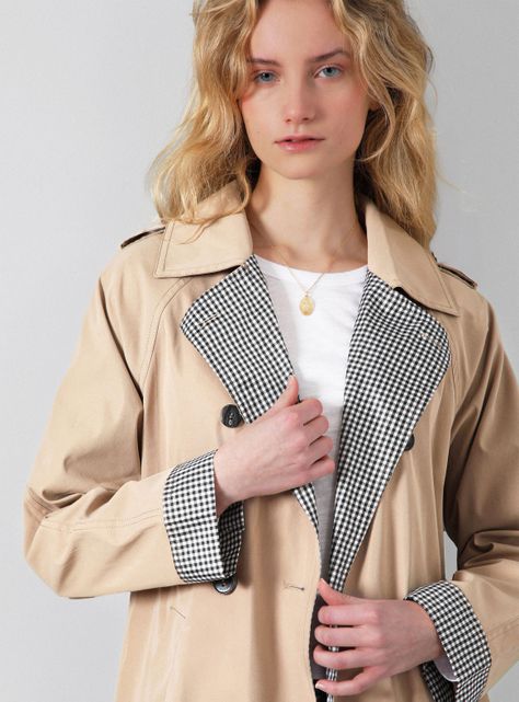 Abrigo Trench Vichy-4