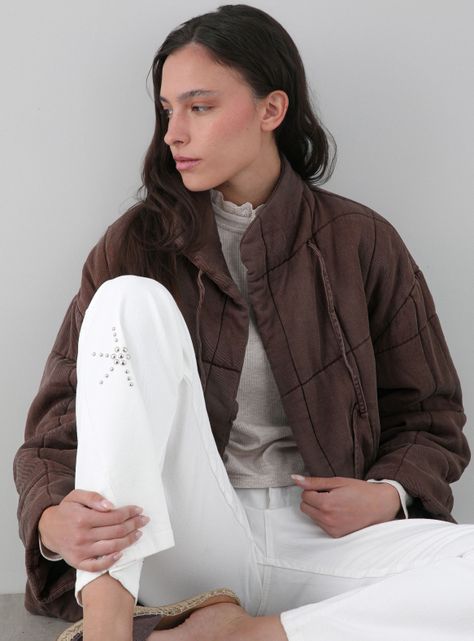 Chaqueta Acolchada Cintas-3