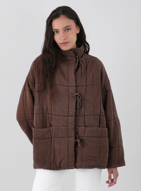 Chaqueta Acolchada Cintas-0