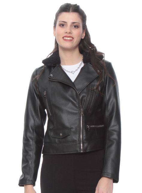 Chaqueta Cuero Ecológico Desmontable de Chiporro-0