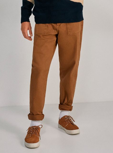 Chino Lavado Bolsillos Utility-0