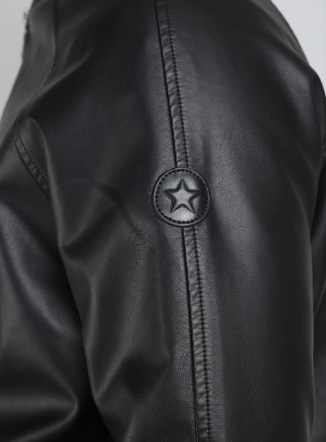 Chaqueta Cuero Ecológico Bomber-3