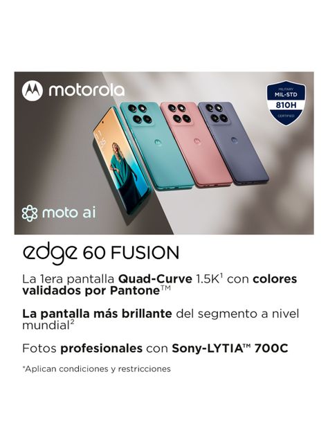 Smartphone Edge 60 Fusion 5G 256GB 6.6" Rosa Liberado-3