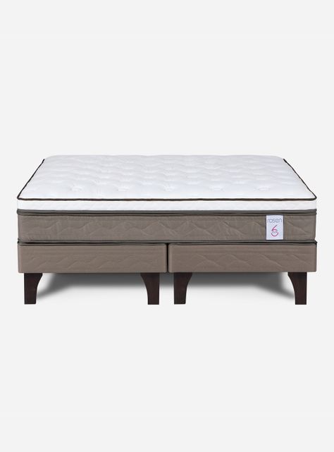Cama Europea New Style 6 2 Plazas Base Dividida-1