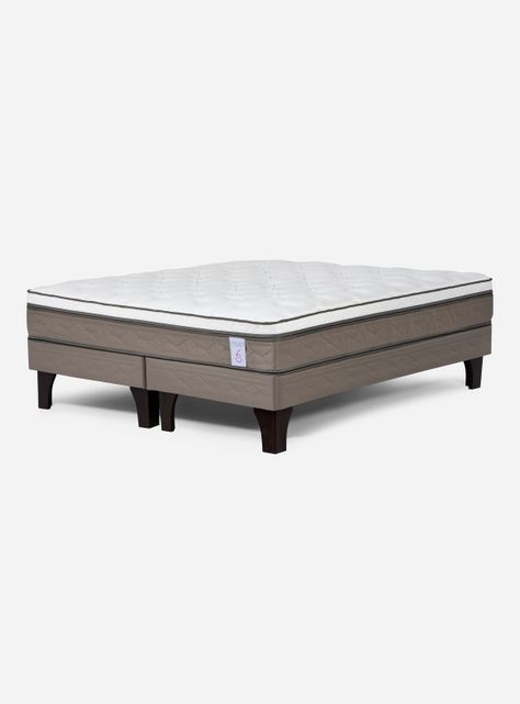 Cama Europea New Style 6 2 Plazas Base Dividida-0