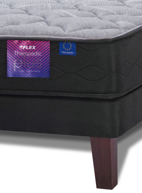 Cama Europea Therapedic Plus 2 Plazas Base Dividida-4
