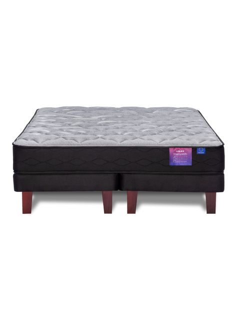 Cama Europea Therapedic Plus 2 Plazas Base Dividida-2