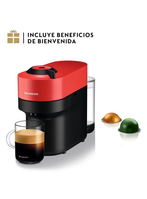 Cafetera de Cápsulas Vertuo Pop Roja-0