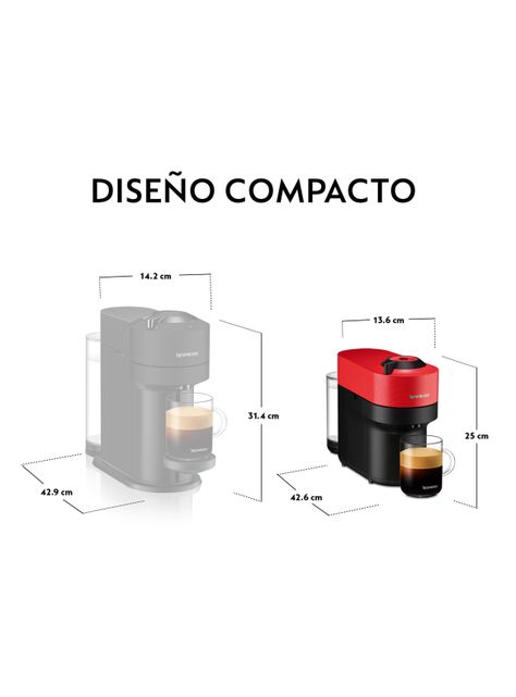Cafetera de Cápsulas Vertuo Pop Roja-1