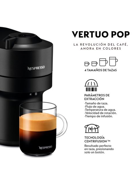 Cafetera de Cápsulas Vertuo Pop Negra-3
